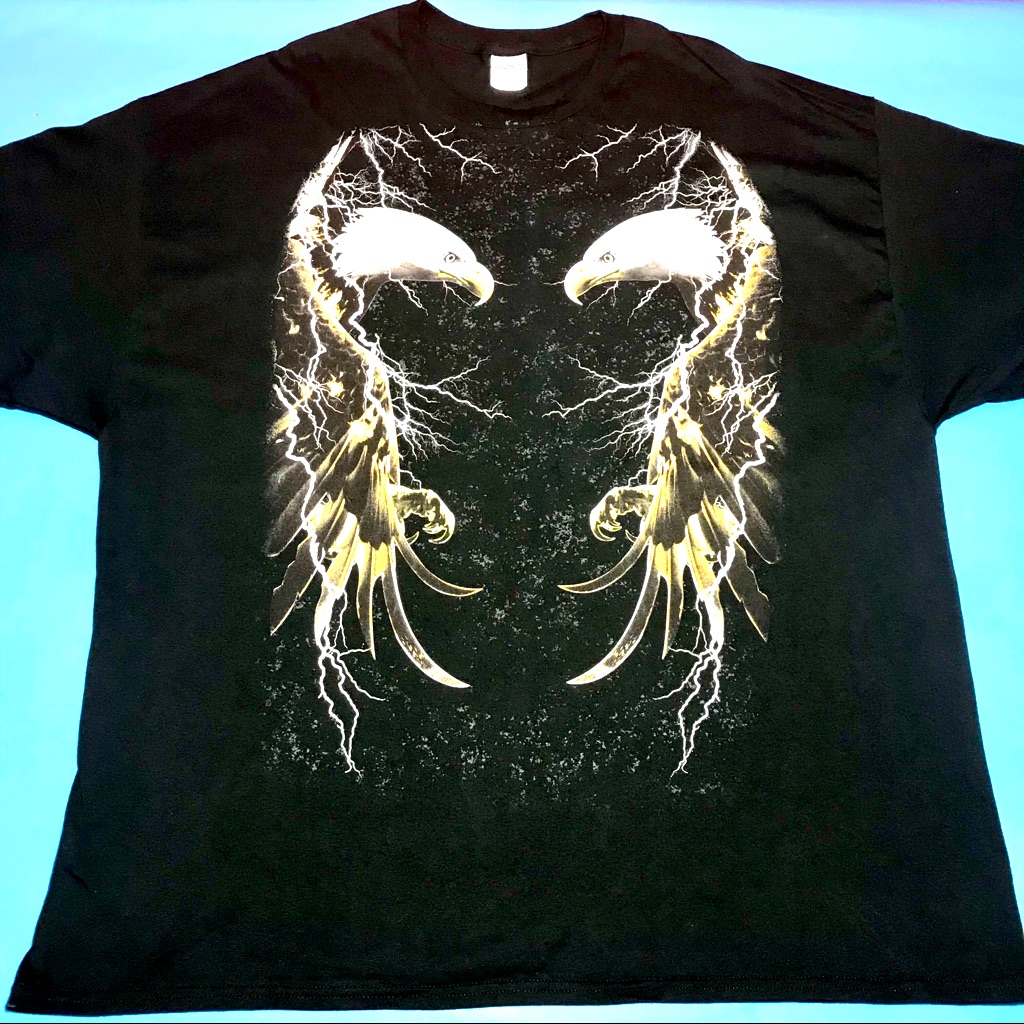 Oversized Eagle & Lightning Tee